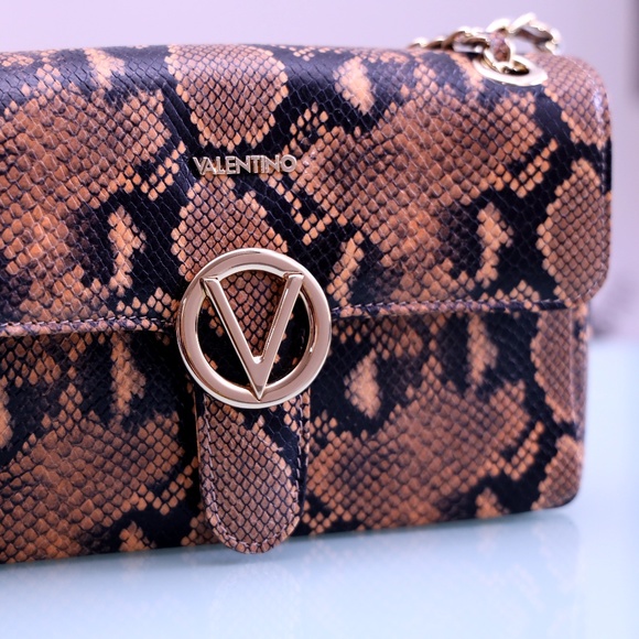 Valentino Snakeskin Leather Crossbody Handbag - Picture 6 of 8